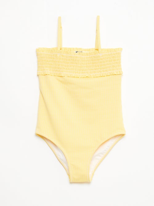 Maillot de bain smock + chouchou - 1 pièce - Kiabi