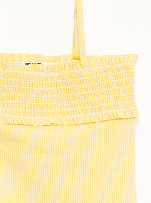 Maillot de bain smock + chouchou - 1 pièce - Kiabi