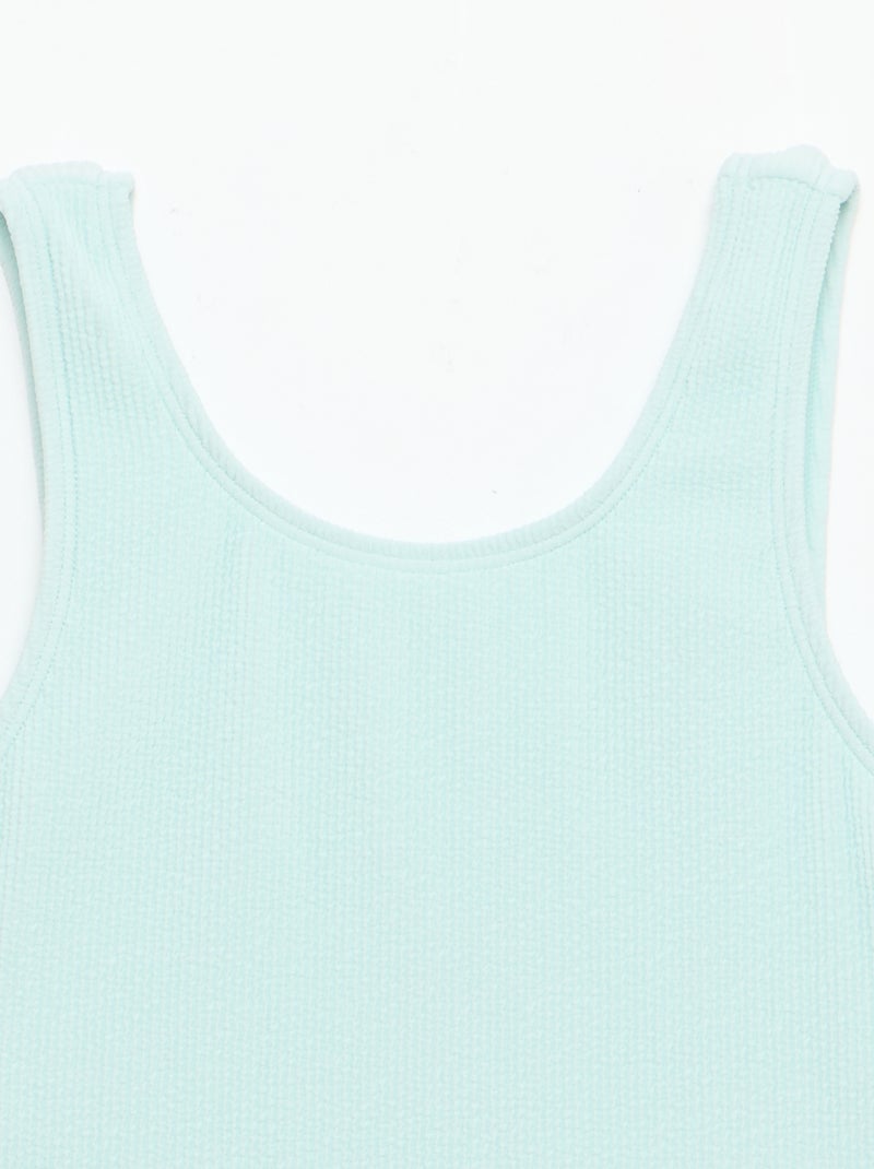 Maillot de bain stretch Bleu - Kiabi