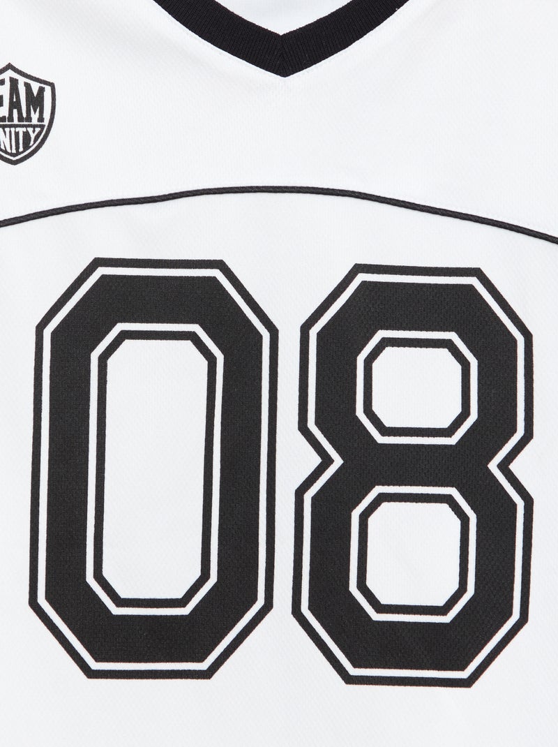 Maillot de foot Eight Blanc - Kiabi