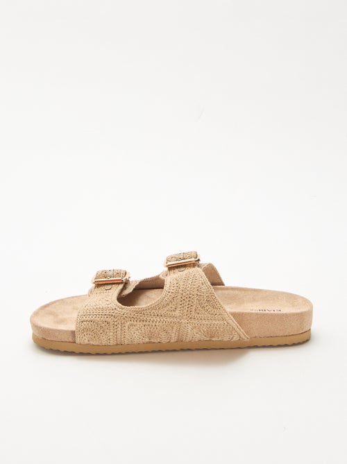 Makramee-Mules mit doppelten Riemen - Kiabi