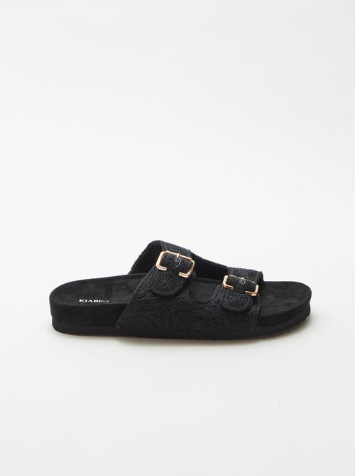 Makramee-Mules mit doppelten Riemen - Kiabi