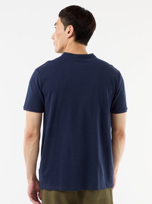 Mandarin Collar Polo Shirt - Kiabi