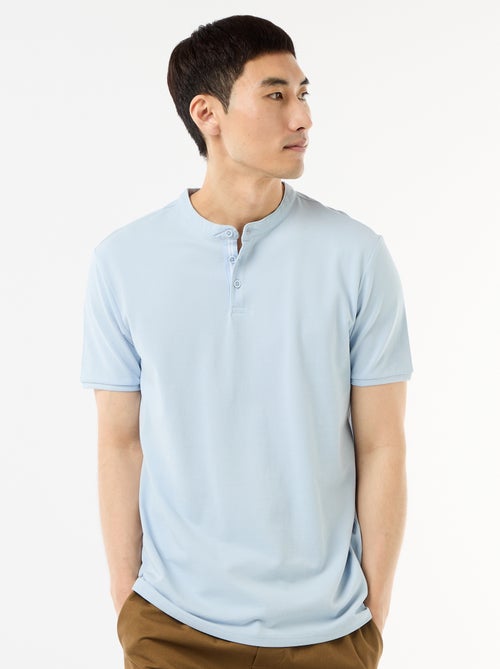 Mandarin Collar Polo Shirt - Kiabi