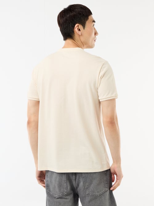 Mandarin Collar Polo Shirt - Kiabi
