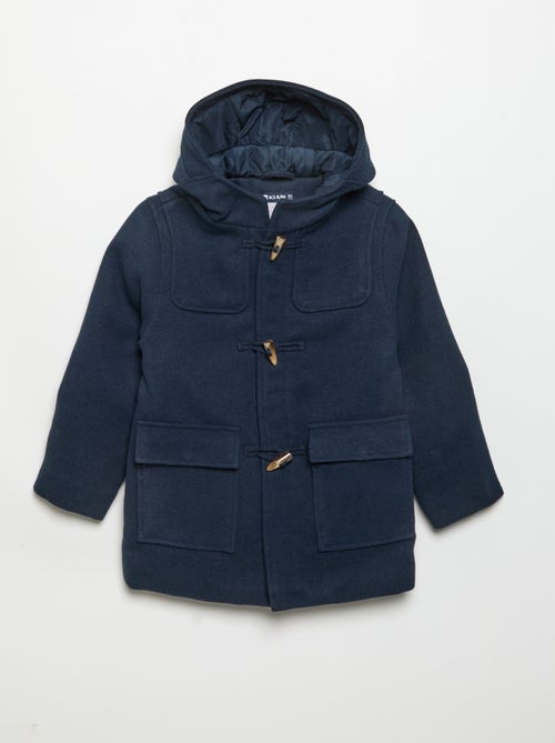 Manteau à capuche et brandebourgs - Kiabi