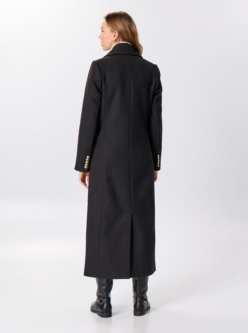 Manteau long esprit lainage - Kiabi