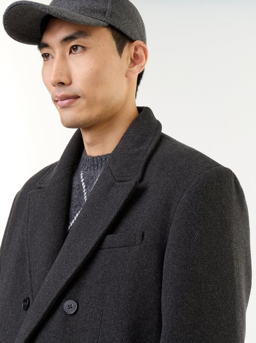 Manteau long façon lainage - Kiabi Manteau long façon lainage - Kiabi