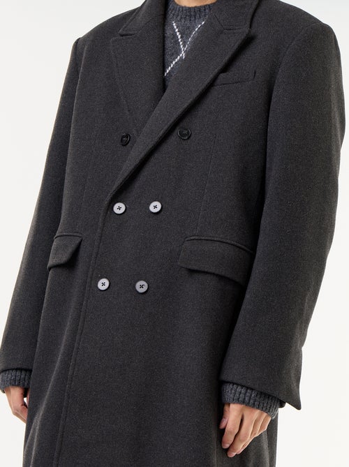 Manteau long façon lainage - Kiabi Manteau long façon lainage - Kiabi