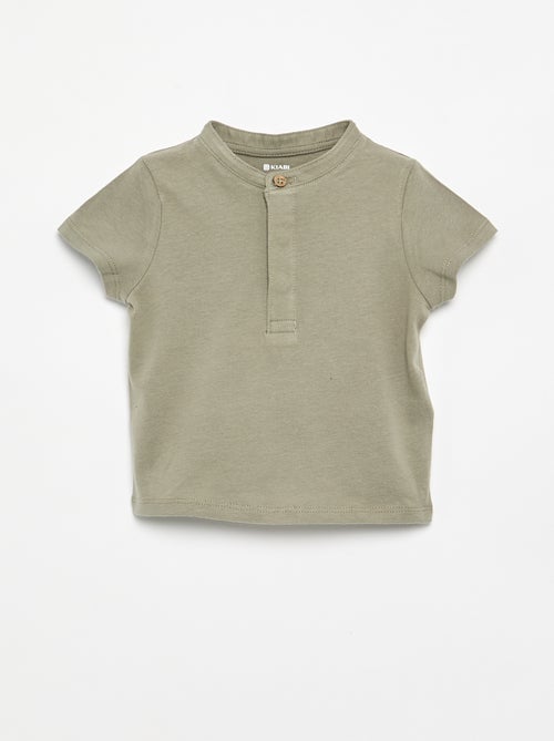 Mao Collar T-shirt + Trousers Set - 2 Pieces - Kiabi