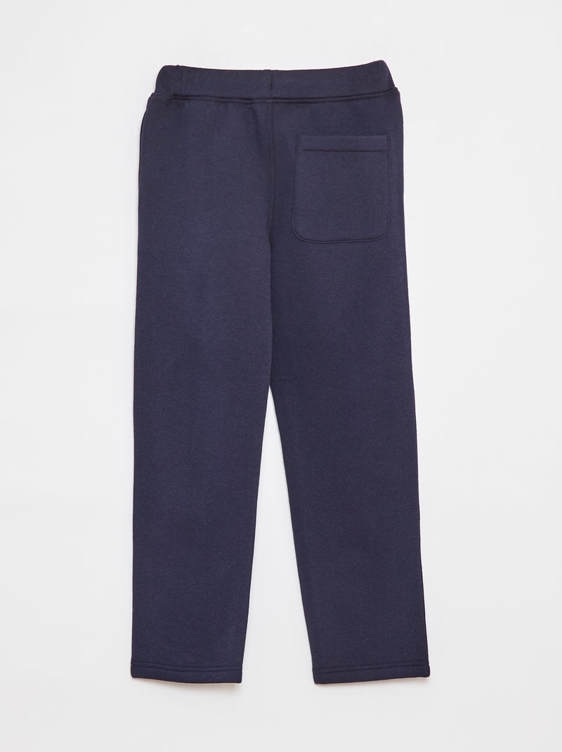 Marl joggers with adjustable waistband Blue - Kiabi