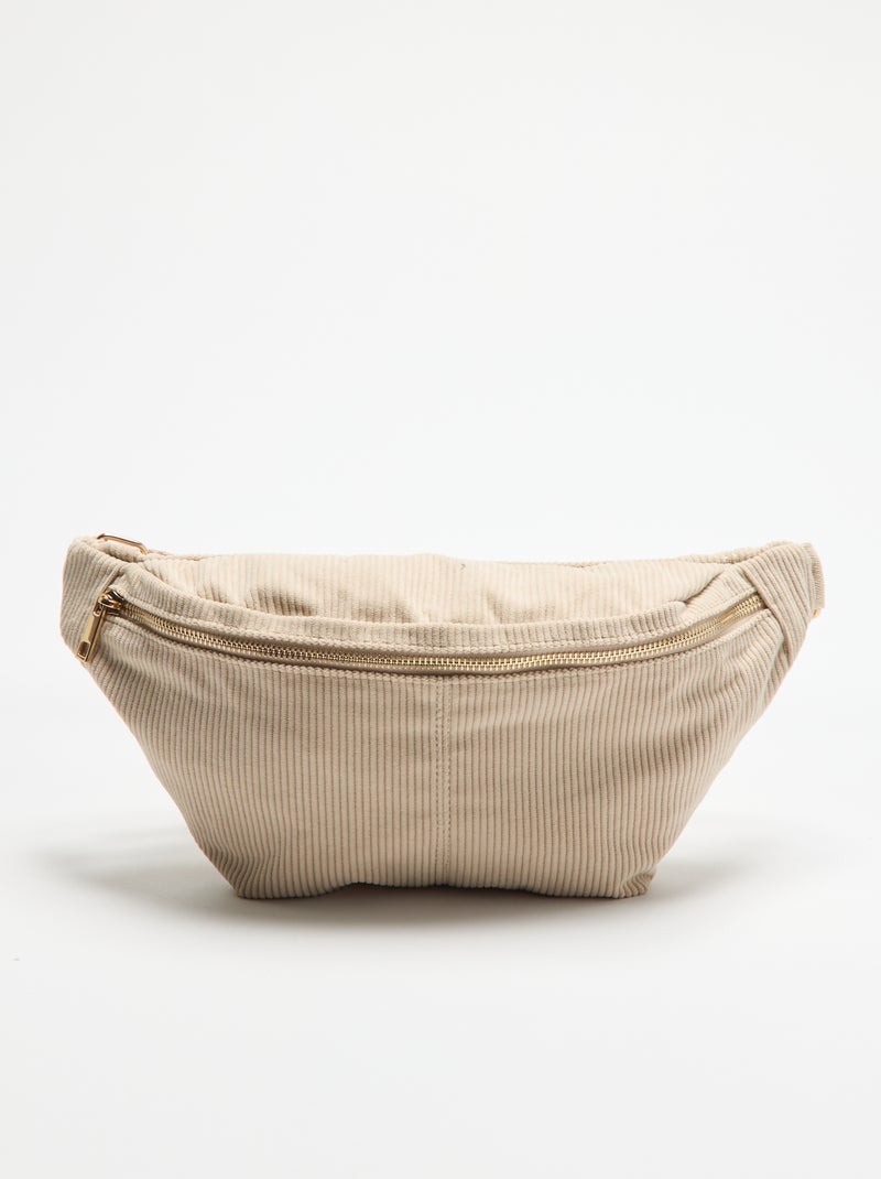 Marsupio in velluto Beige - Kiabi