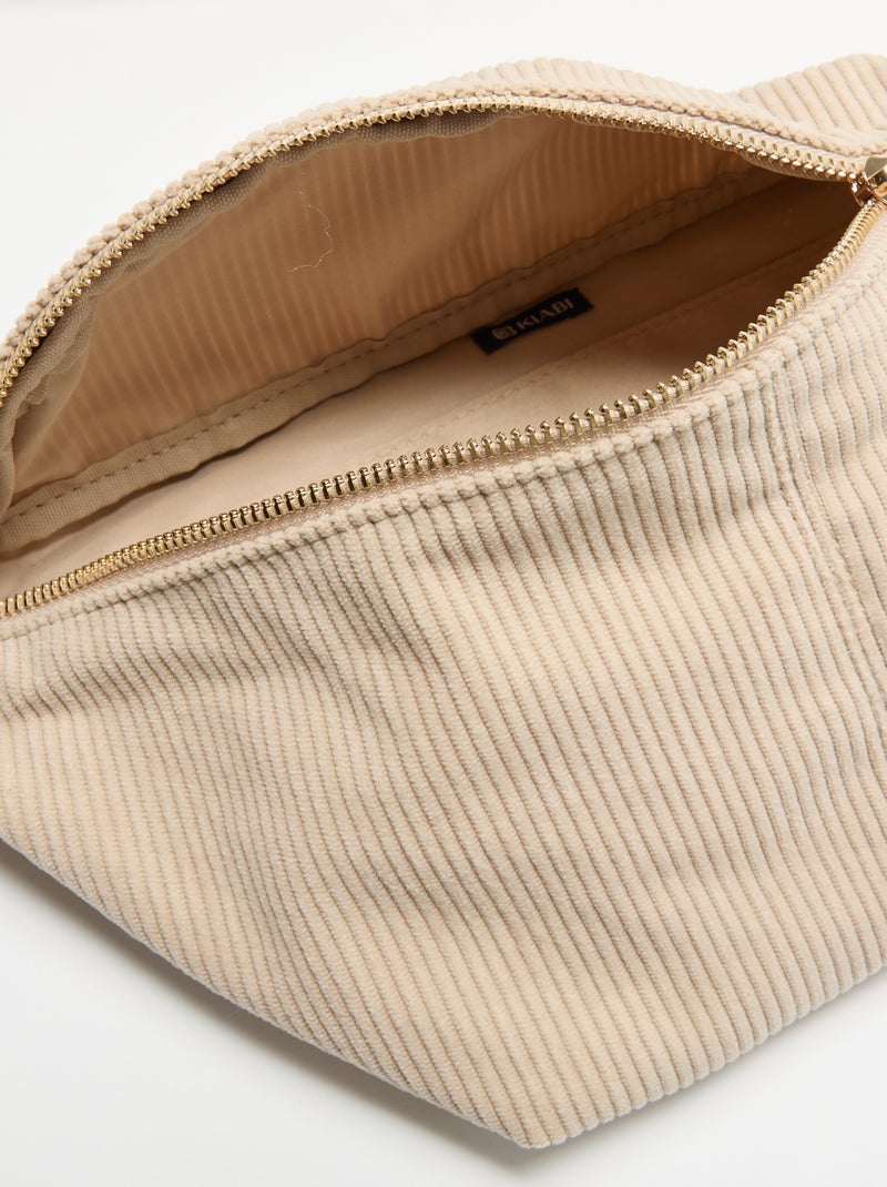 Marsupio in velluto Beige - Kiabi