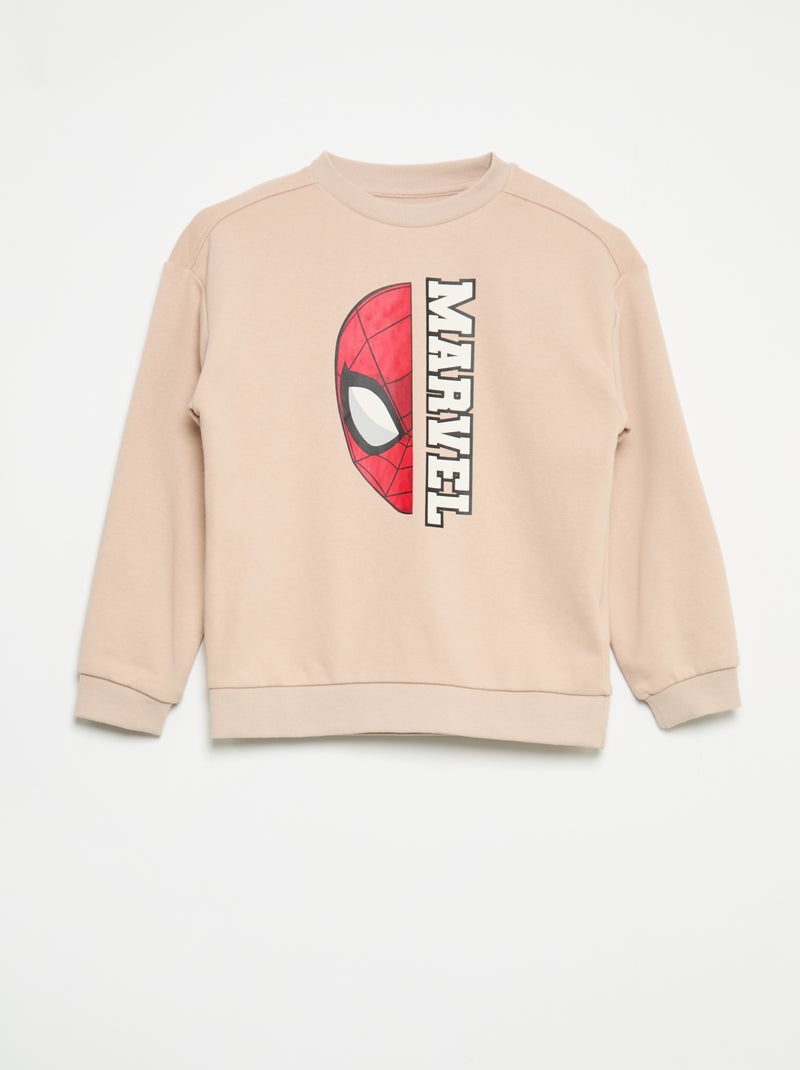 Marvel' 2-Piece Jogging Set: Sweatshirt and Joggers Beige - Kiabi