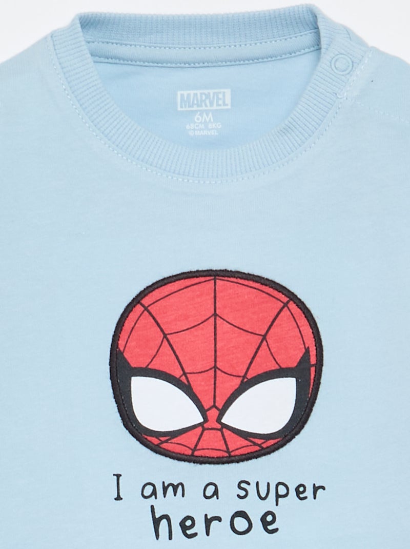 'Marvel' Short-Sleeved T-shirt Blue - Kiabi