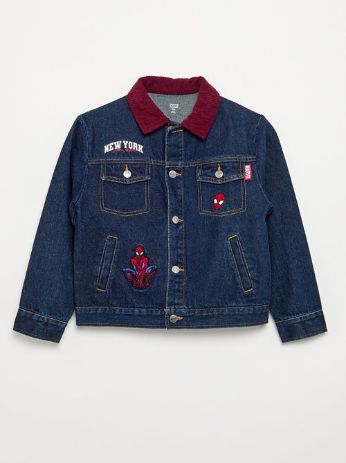 'Marvel' 'Spiderman' denim jacket with contrasting collar - Kiabi