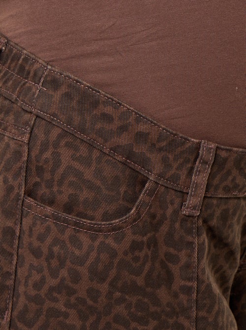 Maternity barrel-cut denim trousers - Kiabi Maternity barrel-cut denim trousers - Kiabi