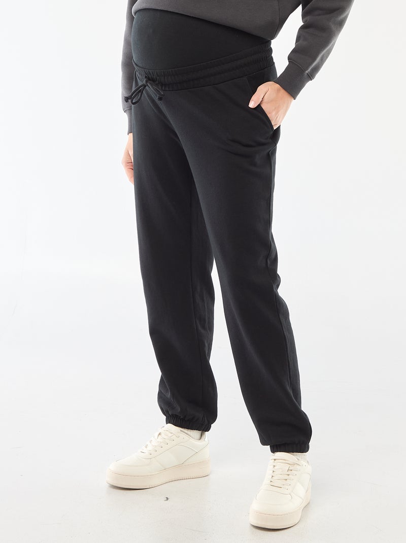Maternity French Terry Joggers Black - Kiabi