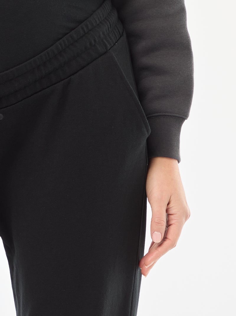 Maternity French Terry Joggers Black - Kiabi