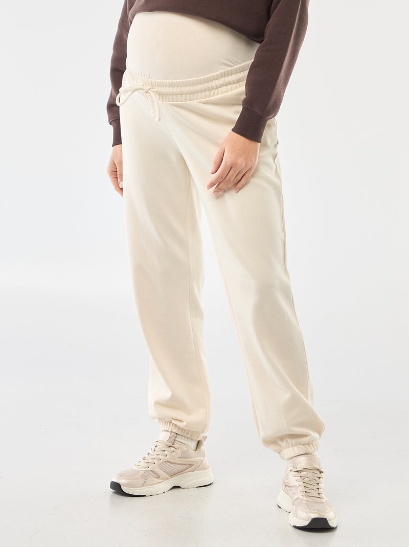 Maternity French Terry Joggers White - Kiabi