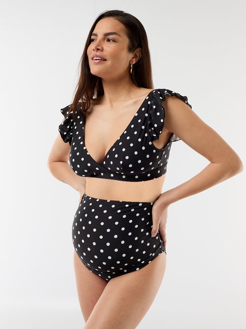 Maternity High-Waisted Swim Briefs - Kiabi