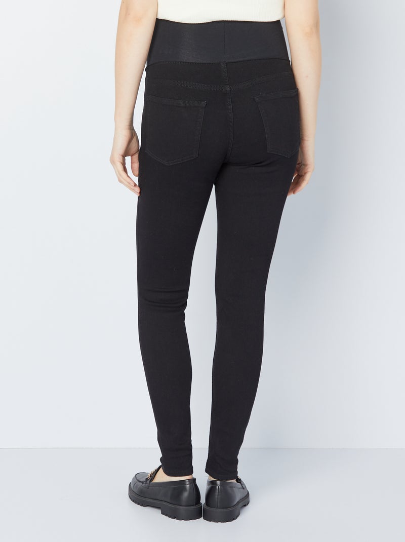 Maternity Jegging with Belly Band BLACK - Kiabi