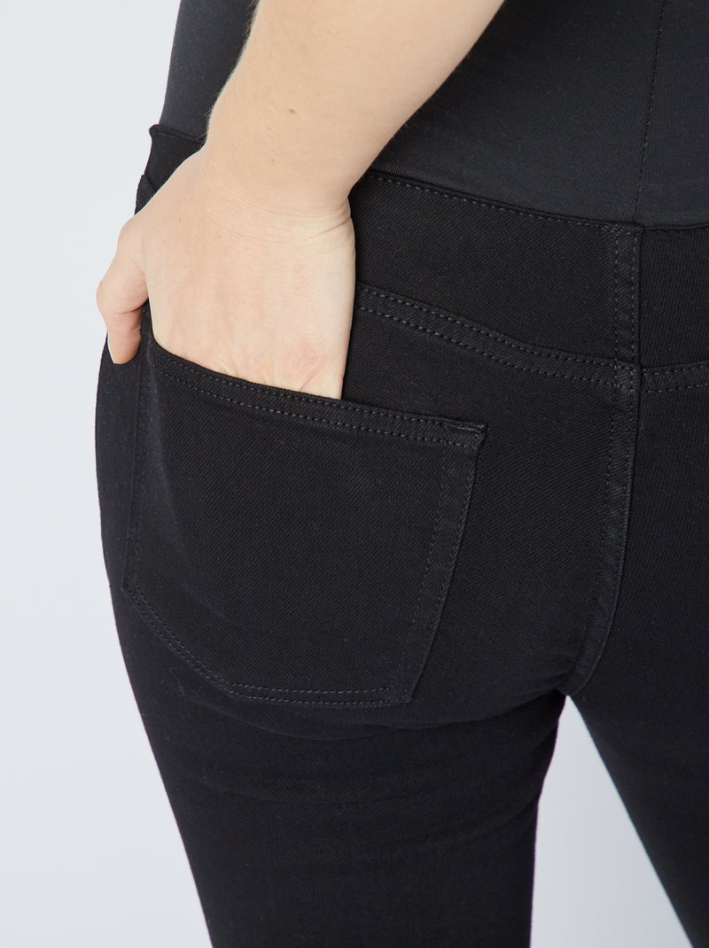 Maternity Jegging with Belly Band BLACK - Kiabi