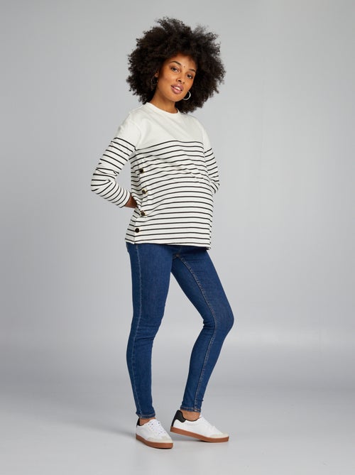 Maternity jeggings with belly band - Kiabi