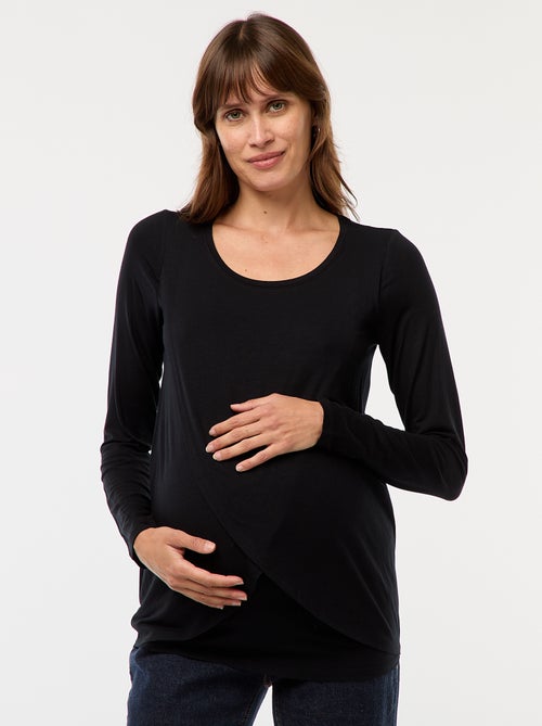 Maternity Marled Nursing T-shirt - Kiabi
