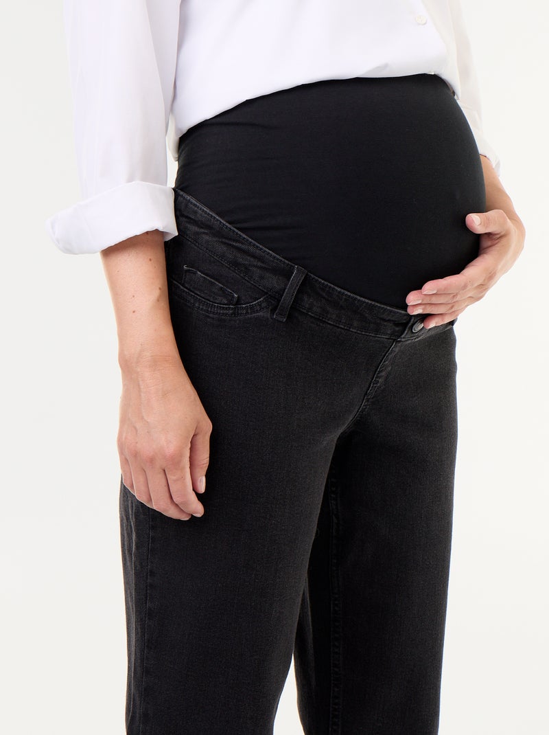 Maternity Mom Fit Jeans Black - Kiabi
