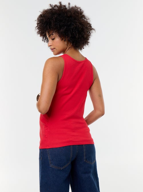 Maternity tank top with American armholes - Kiabi Maternity tank top with American armholes - Kiabi