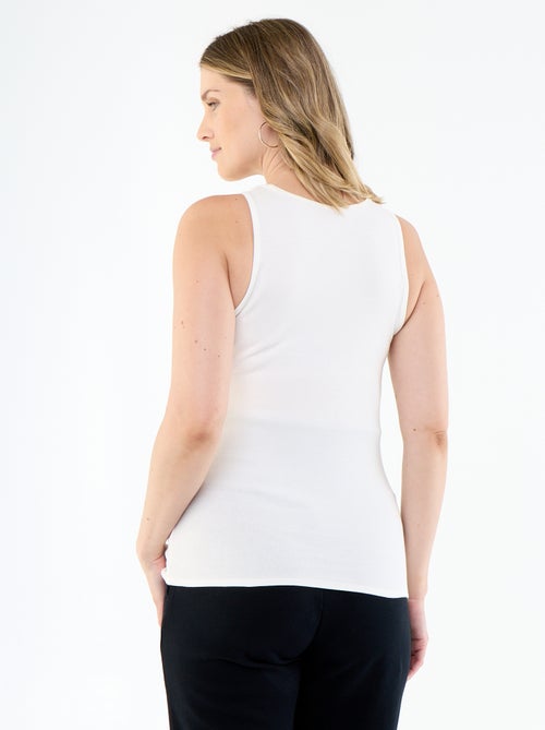 Maternity tank top with American armholes - Kiabi