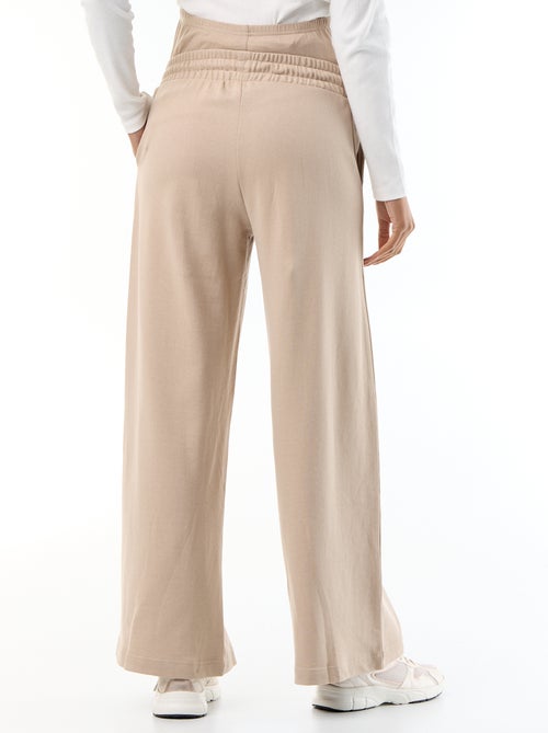 Maternity wide leg French terry joggers - Kiabi Maternity wide leg French terry joggers - Kiabi