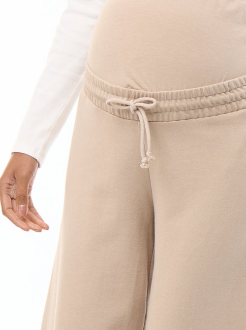 Maternity wide leg French terry joggers - Kiabi Maternity wide leg French terry joggers - Kiabi