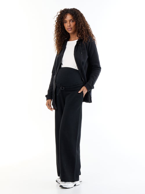 Maternity wide leg French terry joggers - Kiabi