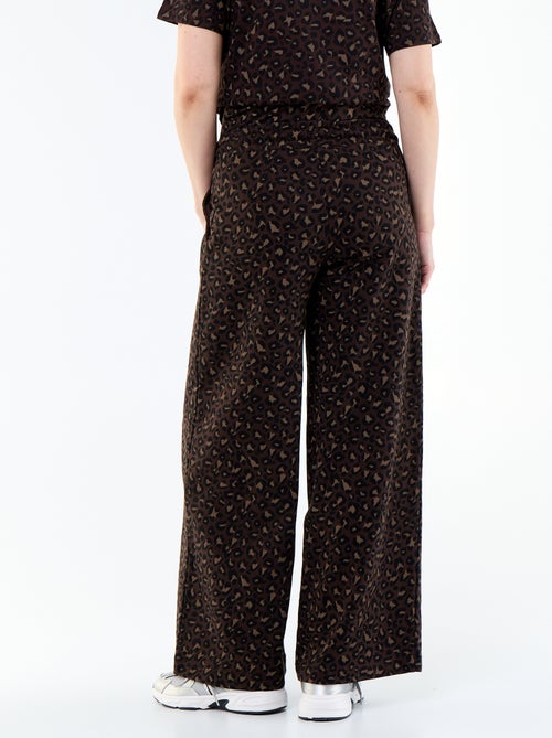 Maternity wide leg French terry joggers - Kiabi Maternity wide leg French terry joggers - Kiabi
