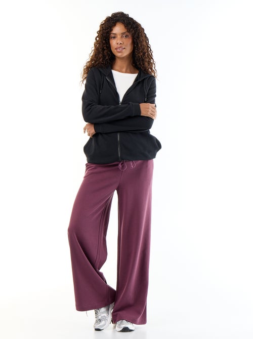 Maternity wide leg French terry joggers - Kiabi Maternity wide leg French terry joggers - Kiabi