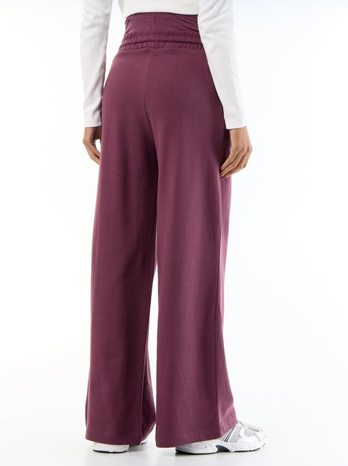 Maternity wide leg French terry joggers - Kiabi Maternity wide leg French terry joggers - Kiabi