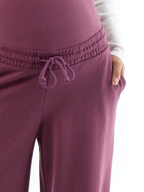 Maternity wide leg French terry joggers - Kiabi Maternity wide leg French terry joggers - Kiabi