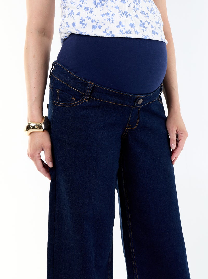 Maternity wide leg jeans Blue - Kiabi
