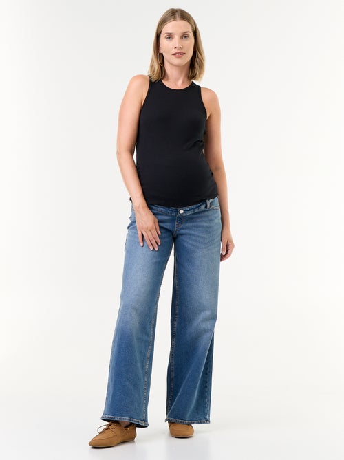 Maternity wide leg jeans - Kiabi Maternity wide leg jeans - Kiabi
