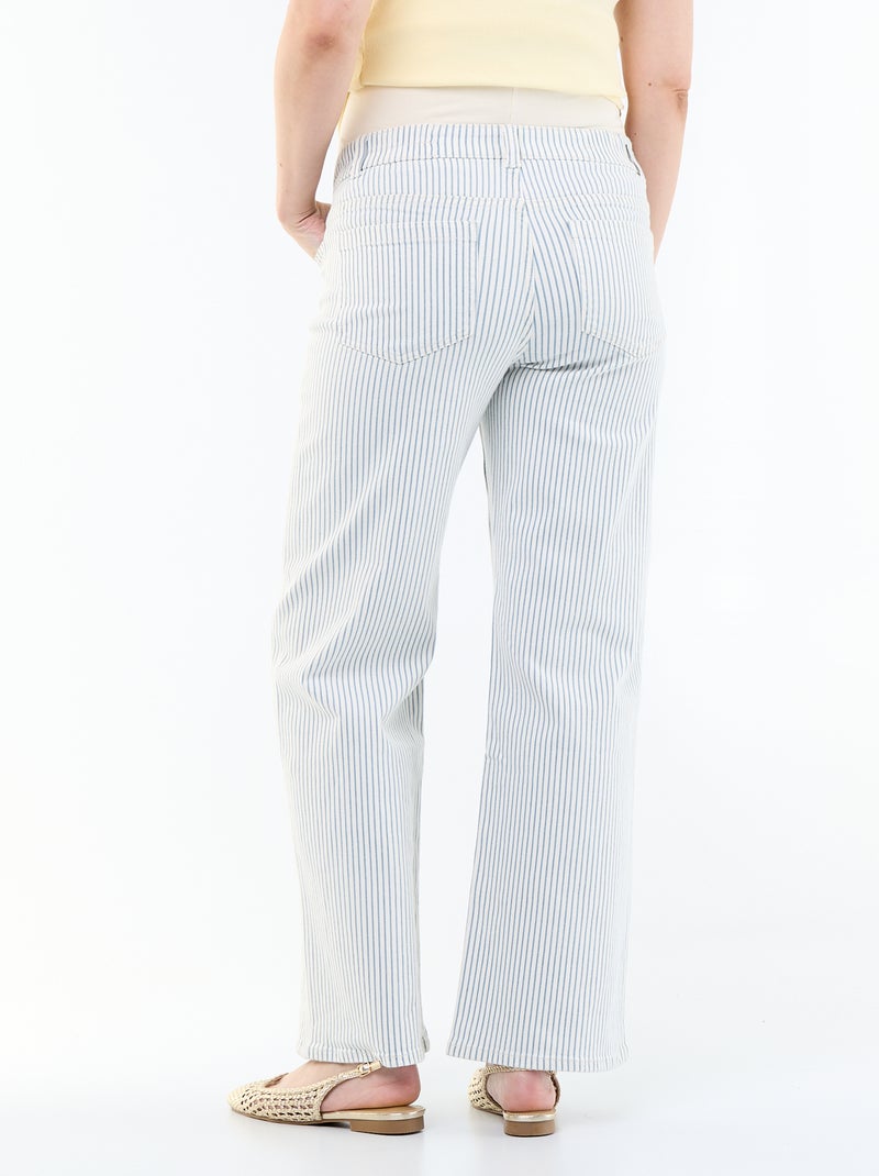 Maternity wide leg trousers Beige - Kiabi