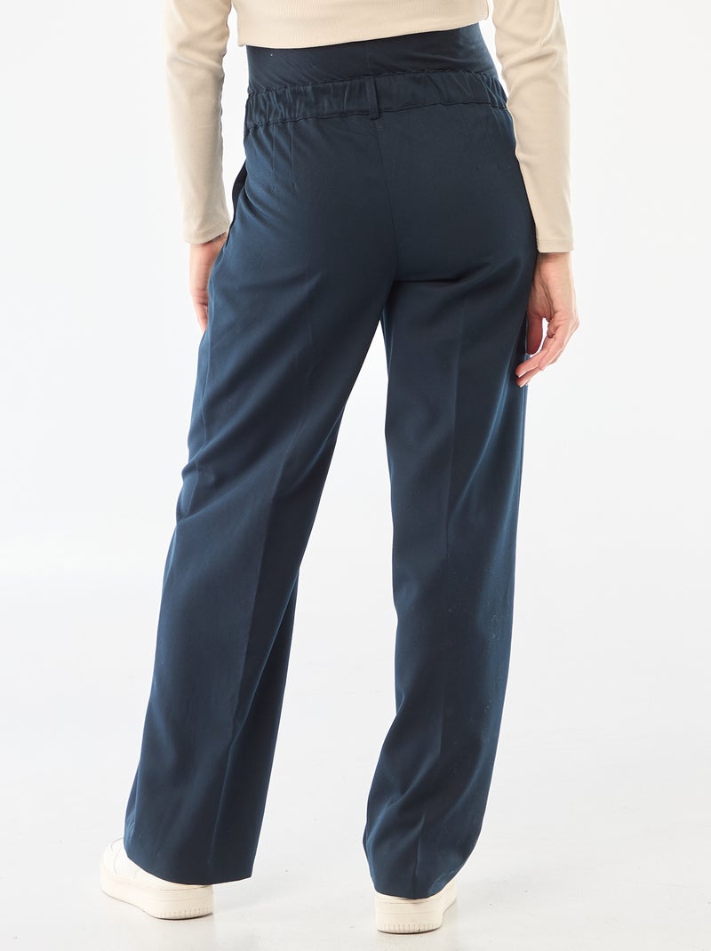 Maternity Wide Leg Trousers Blue - Kiabi