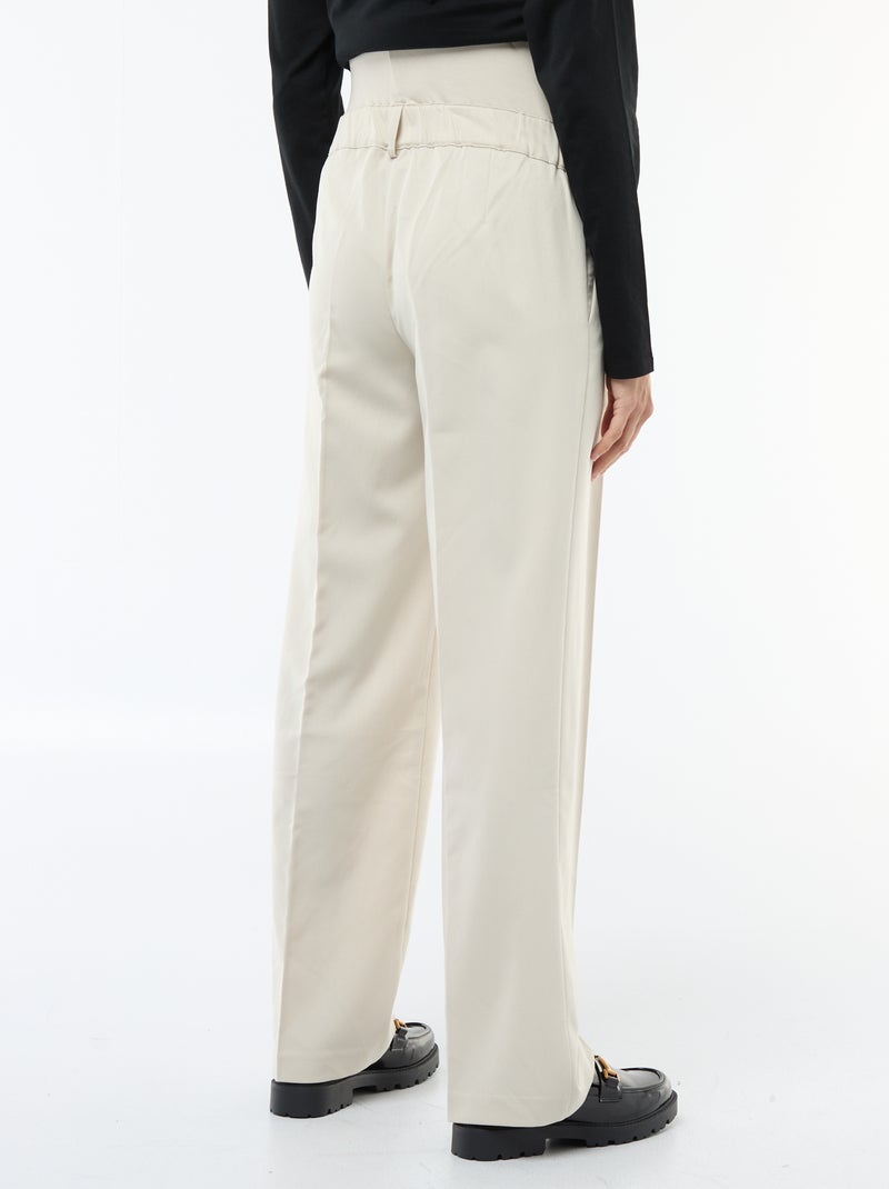 Maternity Wide Leg Trousers Grey - Kiabi
