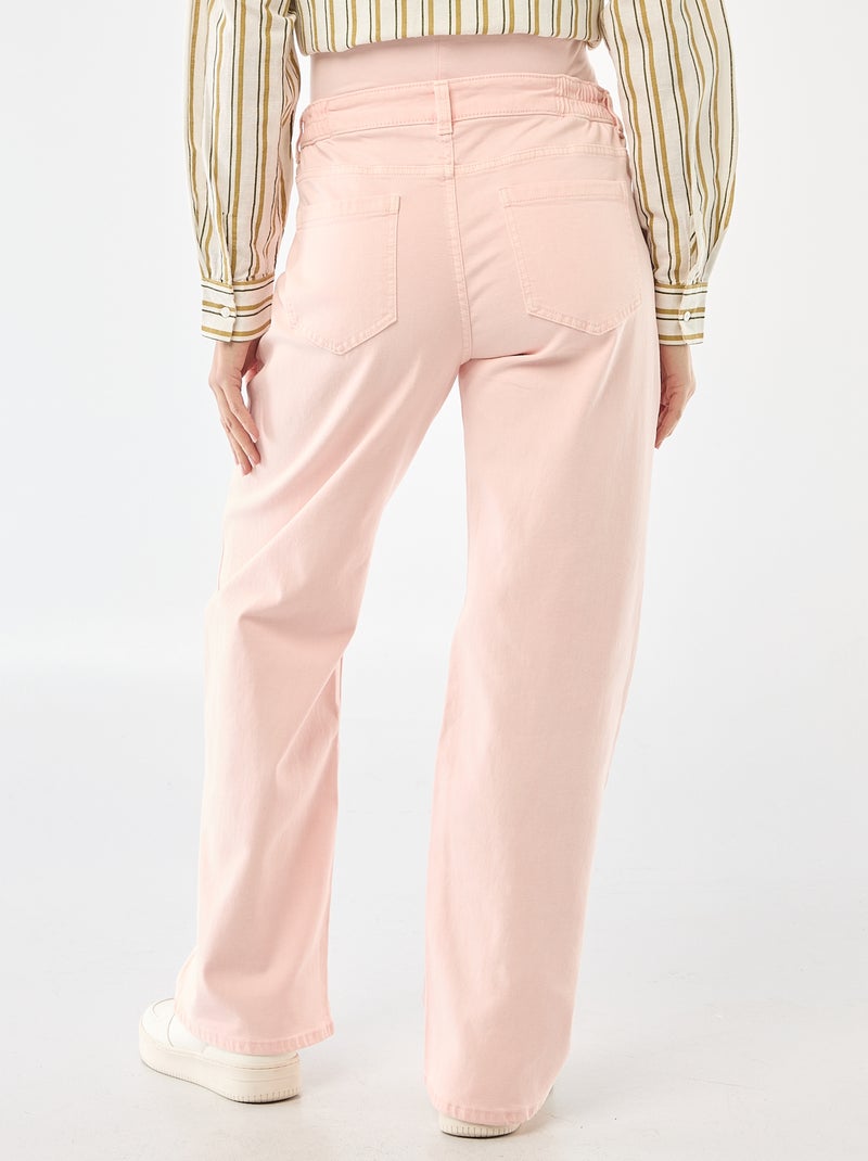 Maternity wide leg trousers Pink - Kiabi