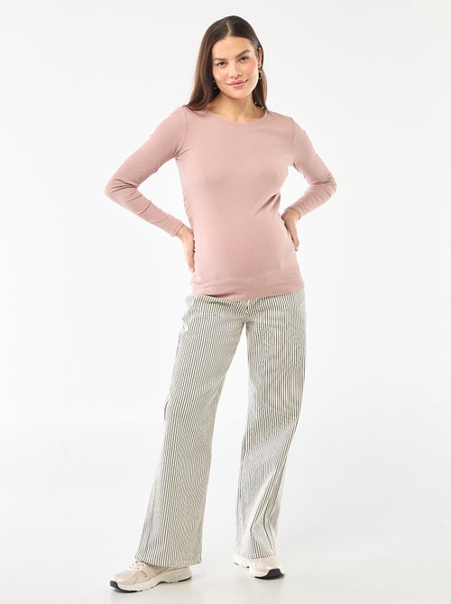 Maternity wide leg trousers - Kiabi