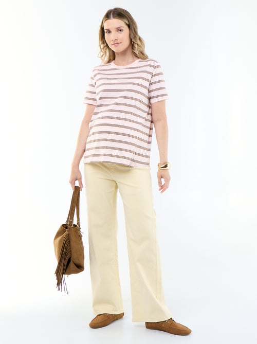 Maternity wide leg trousers - Kiabi