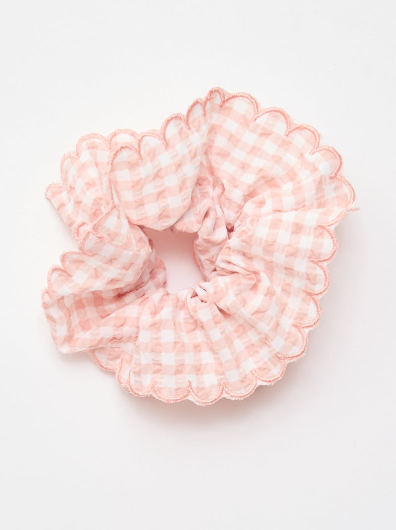 Maxi scrunchie a quadri vichy Rosa - Kiabi