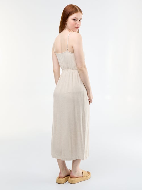 Maxikleid mit verstellbaren Spaghettiträgern - Kiabi