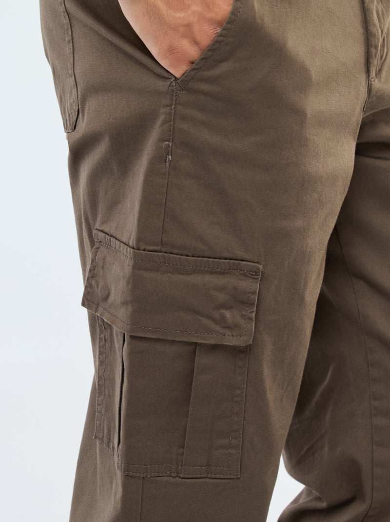 Mehrzweckhose im geraden Schnitt Braun - Kiabi